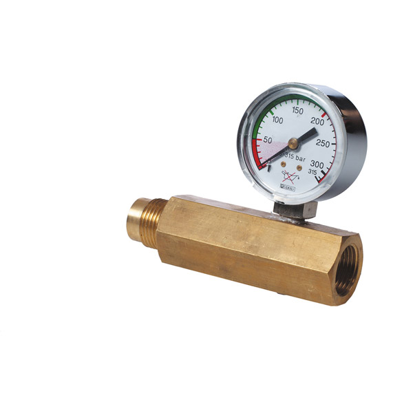 Gehmann Überfüllbrücke mit Manometer