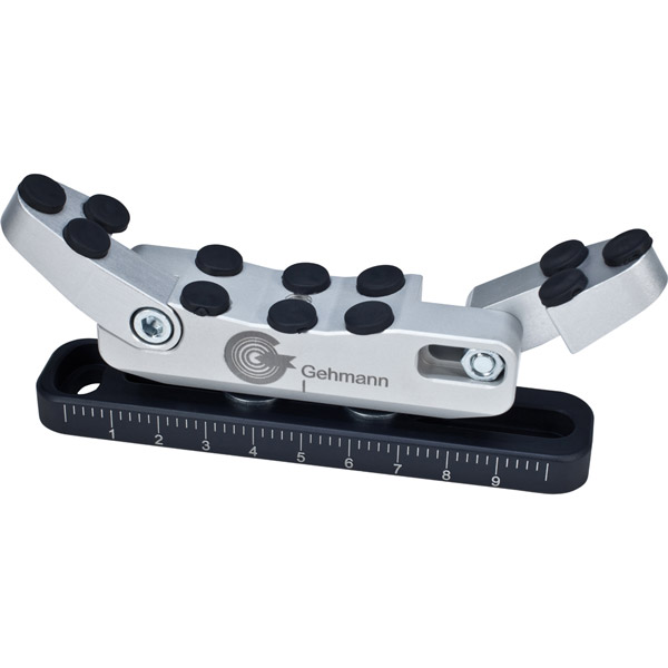 Gehmann Alu-Schaftkappe Position, schwarz-silber
